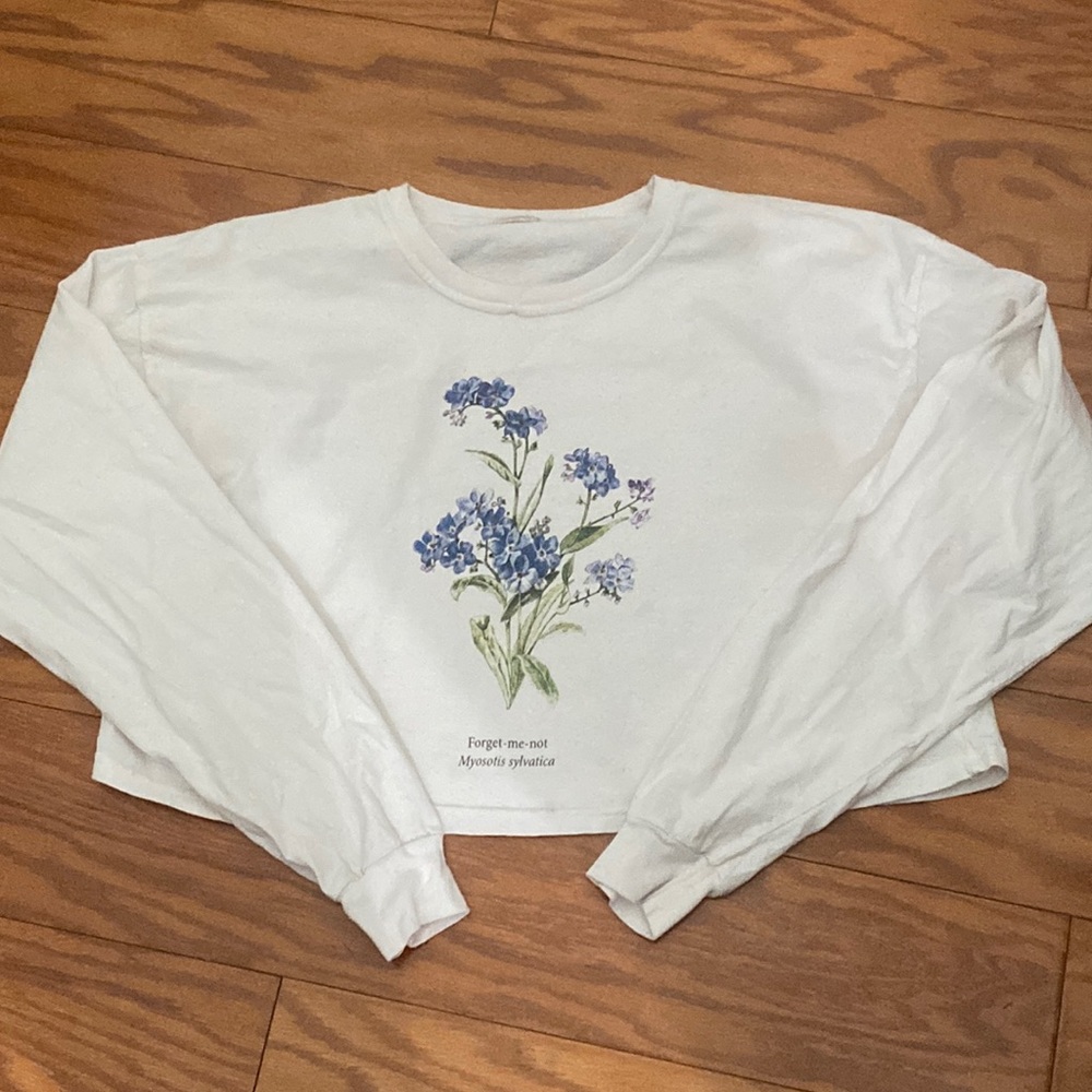 Women’s cropped long sleeve top